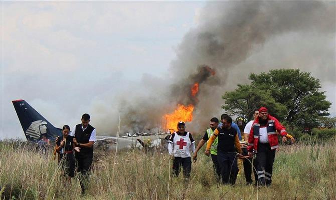 Em julho, acidente de avião da Aeromexico com 103 passageiros não causou vítimas fatais