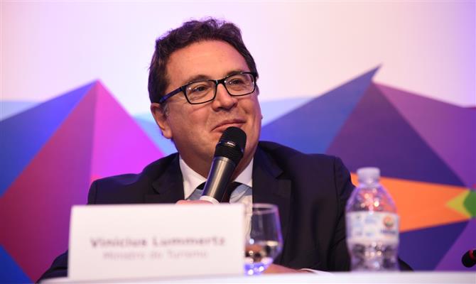 Ministro do Turismo, Vinicius Lummertz, durante  Industry Showcase & Tabletop Networking, no Wet 'n Wild