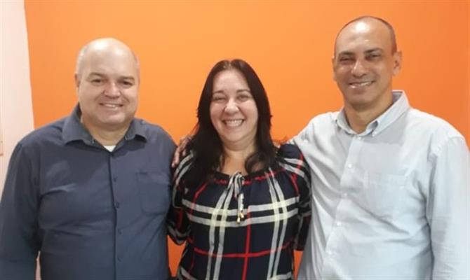 Afonso Domingues, Sylvia Raphael e Paulo Santos, a equipe carioca da Turnet