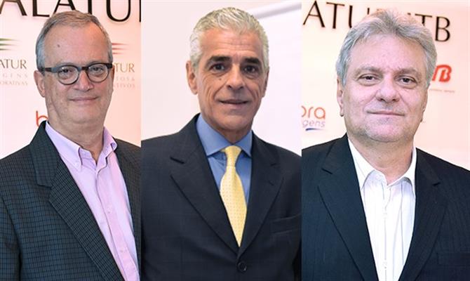 Ricardo Ferreira, Marcos Balsamão e Francisco Carpinelli, agora ex-sócios da Alatur JTB