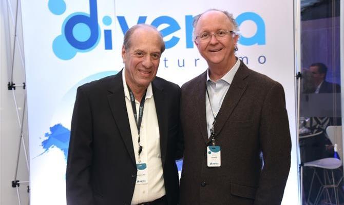 Arnaldo Franken, fundador, e James Giacomini, diretor; ambos da Diversa Turismo