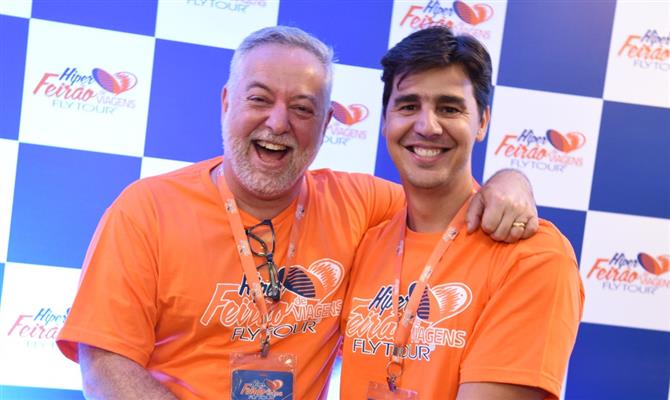 Michael Barkoczy e Christiano Oliveira, do Grupo Flytour