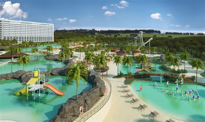 O Blue Park será a terceira maior praia artificial de água termal do mundo