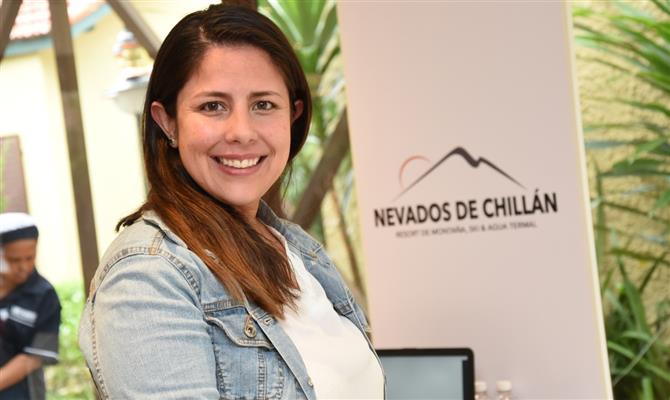 Paulina Acevedo, do departamento de reservas e operadoras de Nevados de Chillán