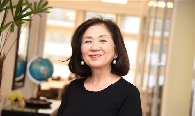 A fundadora e presidente da Blue Tree Hotels, Chieko Aoki