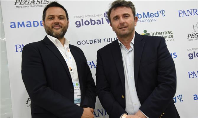 Gáston Burlon e Nestor Denoya, secretário de Turismo e vice-presidente da Emprotur, respectivamente