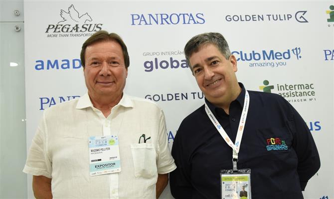 Massimo Pellitteri, do Grupo Armação, e Otaviano Maroja, do Porto de Galinhas CVB