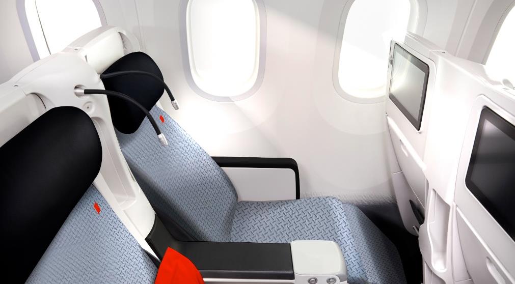 Novo assento da Air France econômica plus terá mais de um metro de distância para o assento posterior, além de tela de 13,3 polegadas e reclinação de 130 graus