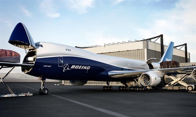 O 747-8 Freighter é um dos cargueiros da Boeing