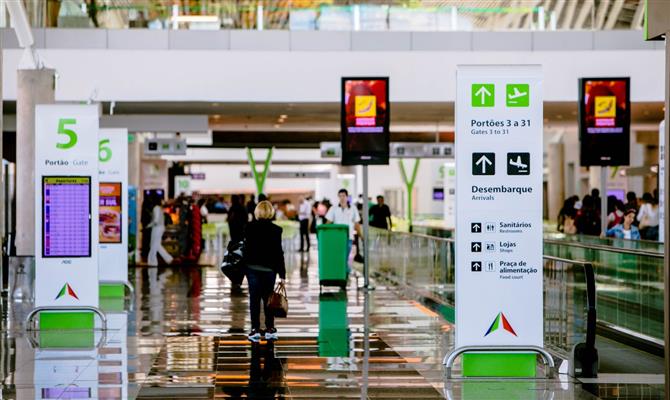O aeroporto de Brasília espera atender cerca de 1,5 milhão de passageiros em julho
