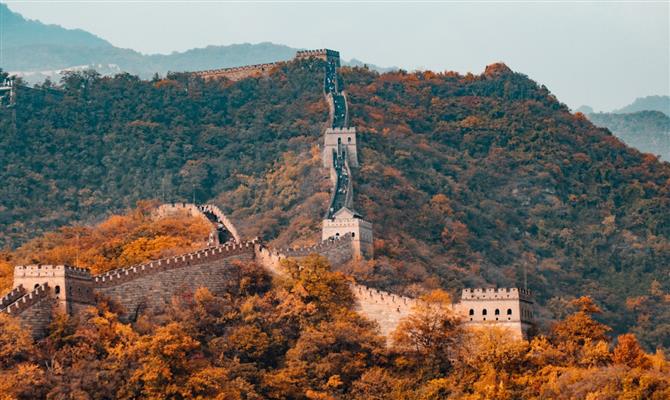 A Muralha da China, um dos principais pontos turísticos do país