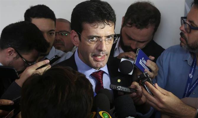 Deputado Marcelo Álvaro Antônio fala à imprensa após reunião dos governadores eleitos dos Estados do nordeste, na semana passada, no Brasil 21, em Brasília