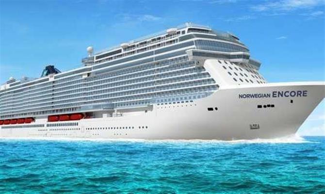 Norwegian Encore partirá de Miami todos os domingos e navegará por sete dias até o Caribe 