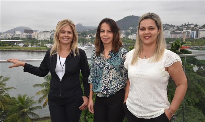 Jaqueline Messina, Natália Marques e Paula Sperle, promotoras MSC no Top 6