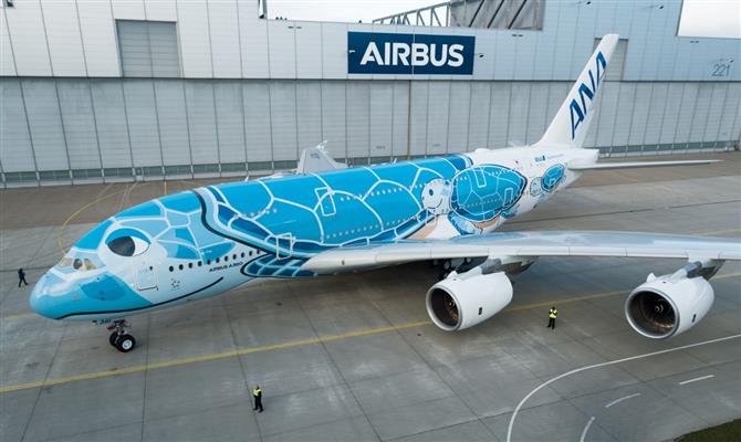 Mais dois A380 devem ser entregues para a All Nippin, desta vez com tartarugas marinhas verdes e laranjas