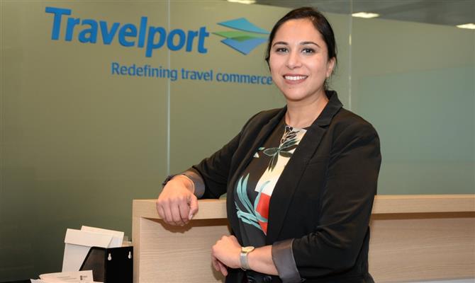A diretora sênior de Soluções e Alianças da Travelport, Jasmeen Kaur, explicou como Travelport quer crescer na hotelaria na América Latina