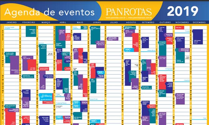 Agenda de eventos 2019 da PANROTAS traz os principais eventos do ano