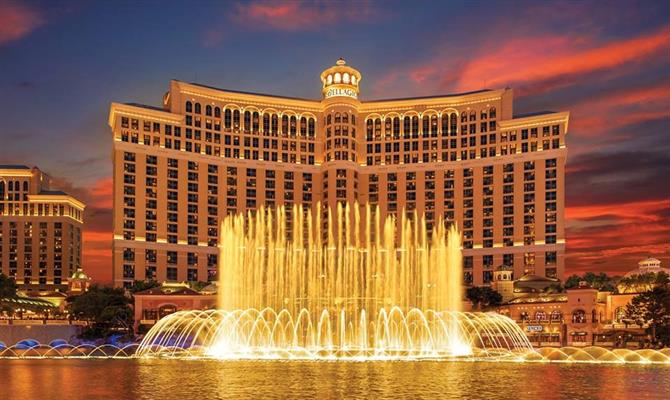 O icônico Bellagio Las Vegas, de propriedade da MGM Resorts