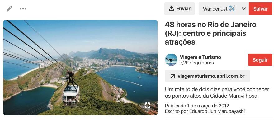 As buscas pelo Rio de Janeiro cresceram mais de 140% na rede social