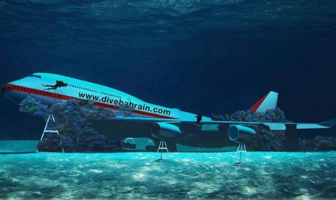 Boeing 747 Ã© o maior objeto jÃ¡ afundado intencionalmente pelo ser humano