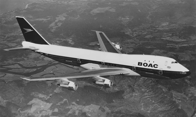 B747 da BOAC, uma das antecessoras da British Airways