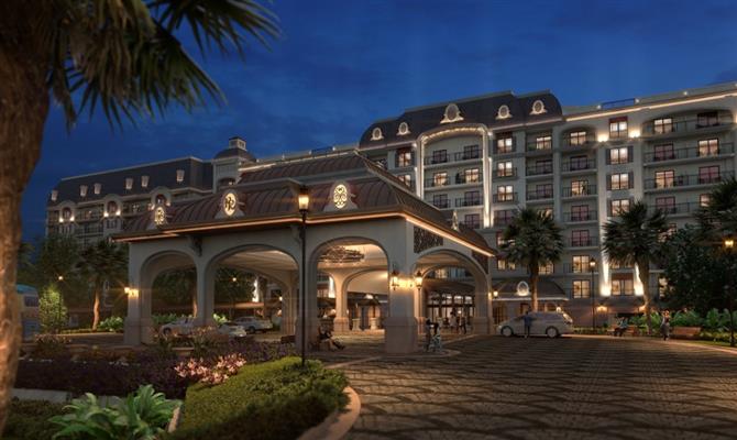 Projeção da futura fachada do Disney Riviera Resort