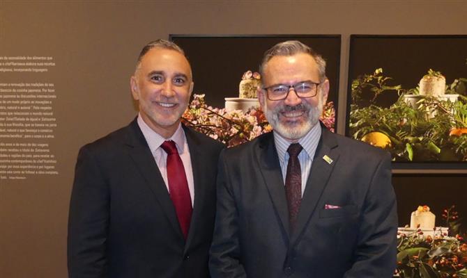 Presidente e CEO da IGLTA, John Tanzella, e o coordenador para o Brasil, Clovis Casemiro