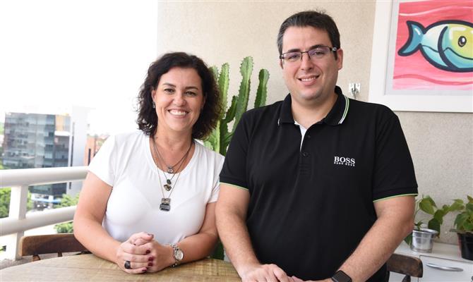 Patricia Thomas (Academia de Viagens) e Rodrigo Murad (SAP Concur)