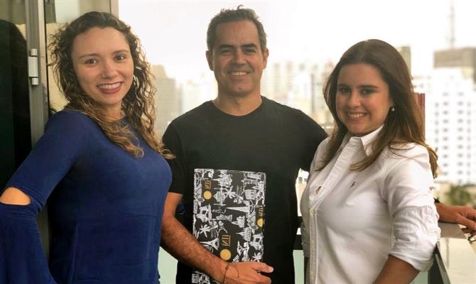 Solange Pukaro, Junio Oliveira e Amanda Goulart, sócios da Inti Experience