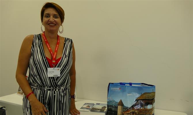 Vanda Catão, que representa o Turismo de Lucerna no País