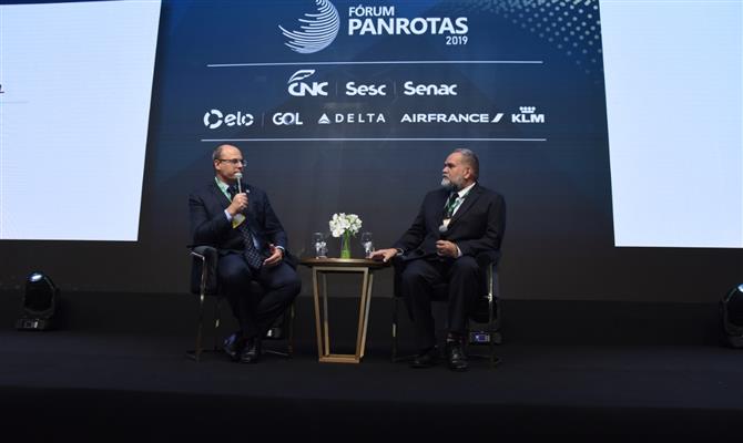 O governador do Estado do Rio de Janeiro, Wilson Witzel, e o editor-chefe da PANROTAS, Artur Luiz Andrade