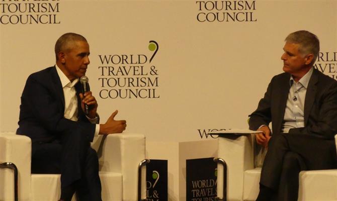 Segundo o ex-presidente dos EUA, um dos benefícios da indústria de viagens é lembrar às pessoas o valor da diversidade, das diferenças que temos.