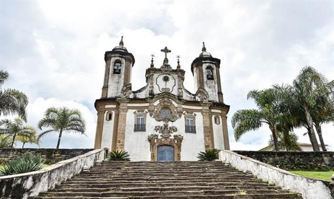 A cidade histórica de Ouro Preto (MG) é um dos sítios contemplados