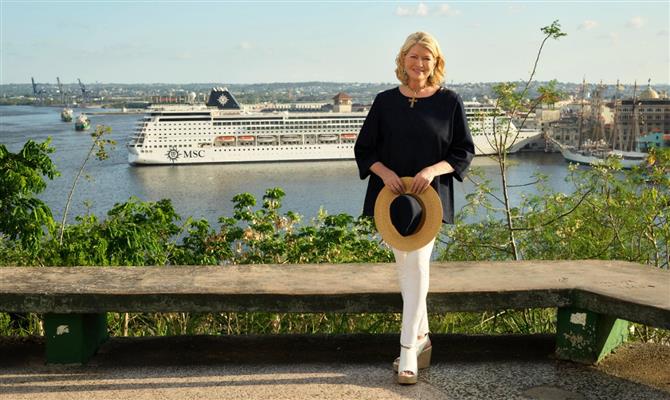 A apresentadora Martha Stewart desenvolveu excursões e experiências gastronômicas para a MSC