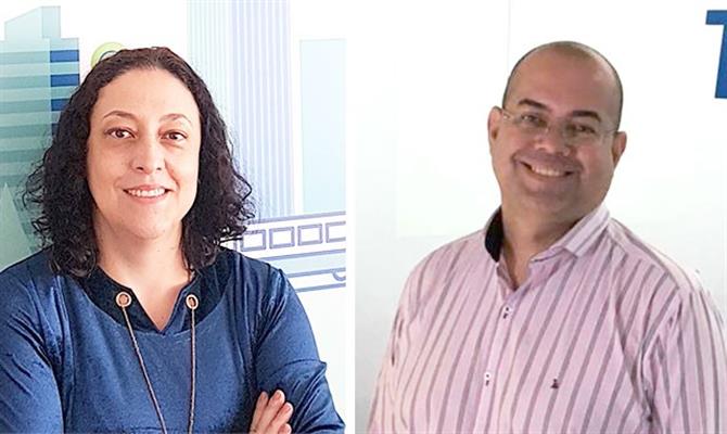 Os novos gerentes da Travelport, Alessandra Schiavelli e Luis Camelo