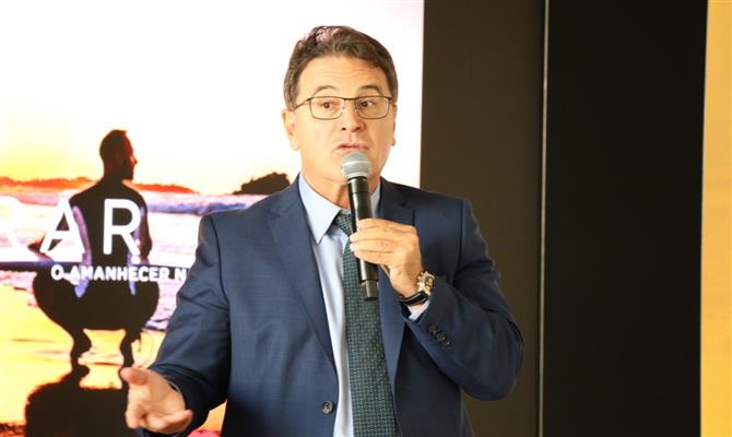 O secretário estadual de turismo Vinicius Lummertz foi um dos palestrantes do evento
