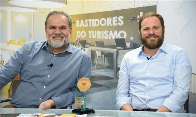 Editor-chefe da PANROTAS, Artur Luiz Andrade. ao lado de Luciano Guimarães, da RexturAdvance