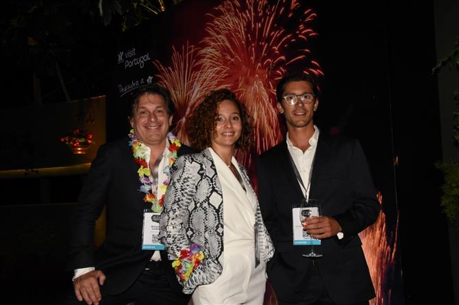 Bernardo Cardoso, do Turismo de Portugal, com Joana Dias e Filipe Fraga, do Turismo da Madeira