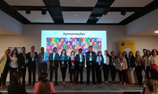 Representantes de companhias aéreas reunidos no Workshop Oneworld, em São Paulo