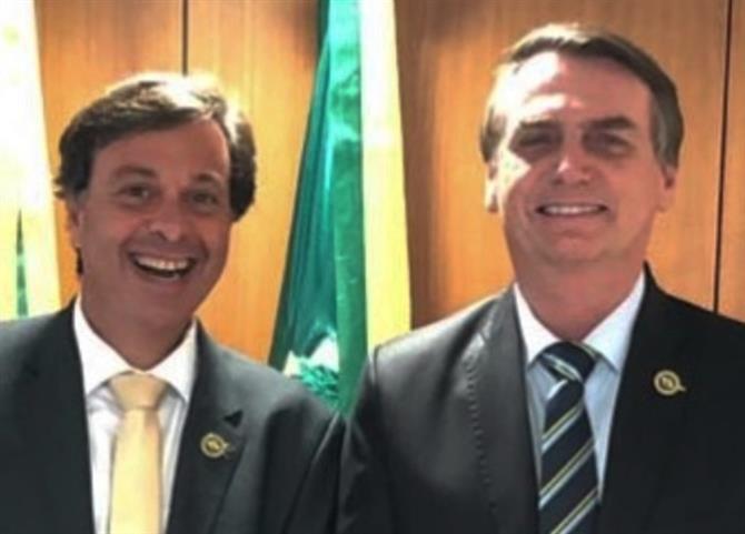 Gilson Machado Guimarães Neto, novo presidente da Embratur, com Jair Bolsonaro