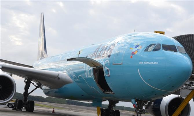 O A330 da Azul