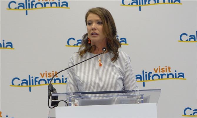 Caroline Beteta, presidente do Visit California, lamentou o aumento de casos no final do ano