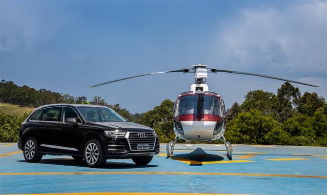 Voom e Audi têm parceria em transporte terrestre dos helipontos aos terminais de Guarulhos