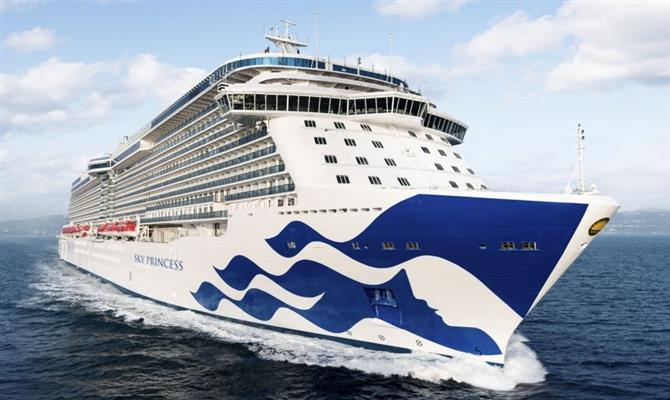 Navio Sky Princess foi inaugurado em 2019