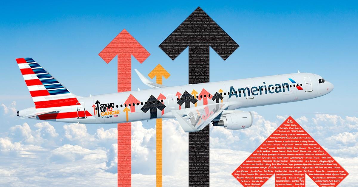 American Airlines doará 100% do valor arrecadado com a campanha para uma instituição que auxilia pacientes com câncer