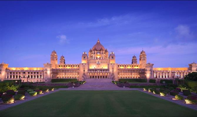 Umaid Bhawan Palace faz parte do portfólio da Taj Hotels