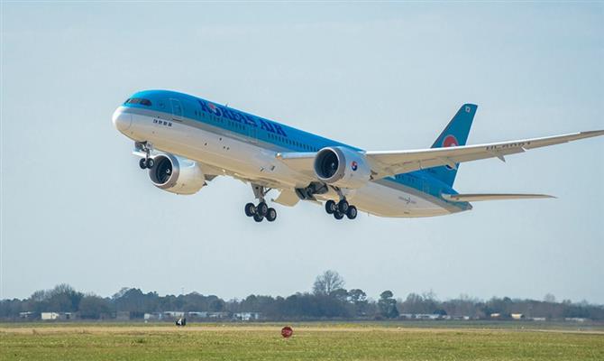 Korean Air confirmou a compra de 20 aeronaves do modelo Dreamliner