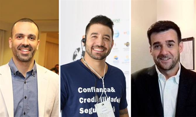 Raphael Magalhães,  Hugo Lagares e Vinicius Ribeiro com novos desafios