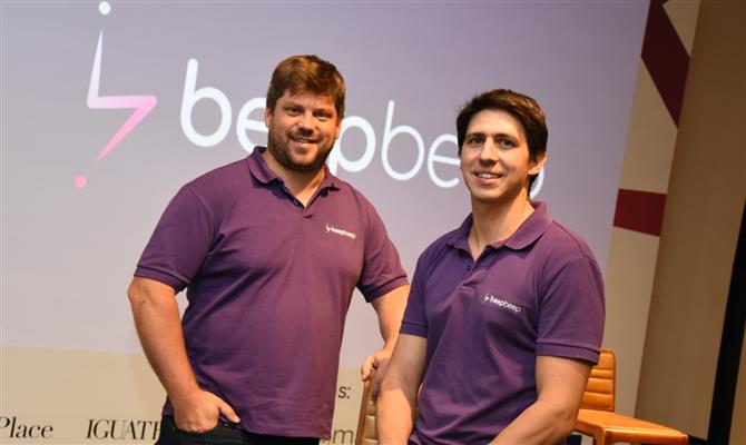 André Moreira Fauri e Fabio Fagionato, fundadores da Beepbeep