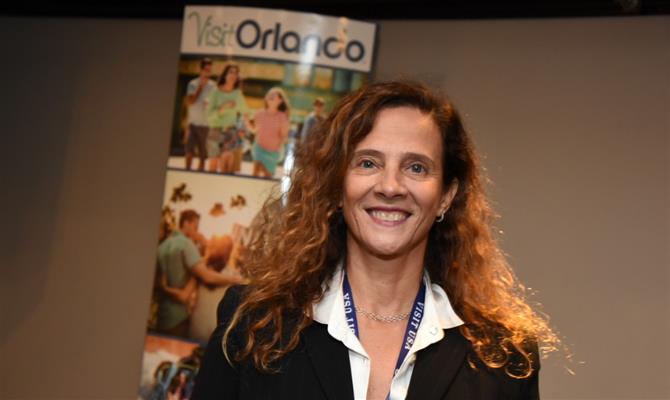 A representante do Visit Orlando no Brasil, Jane Terra